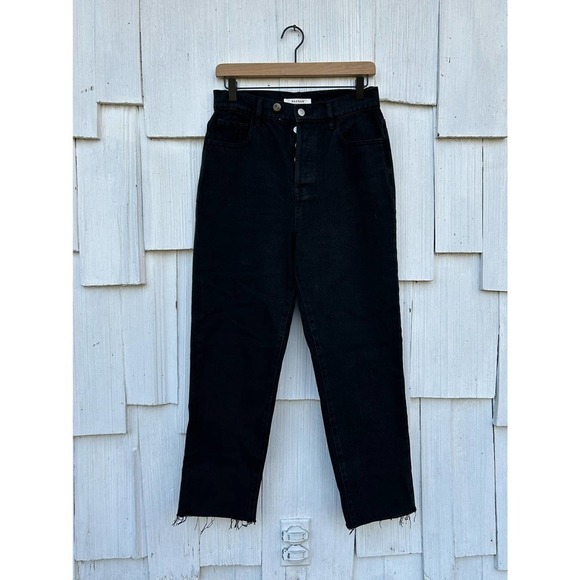PacSun High Rise Straight Buttonfly Raw Hem Jeans 27 - Picture 2 of 9